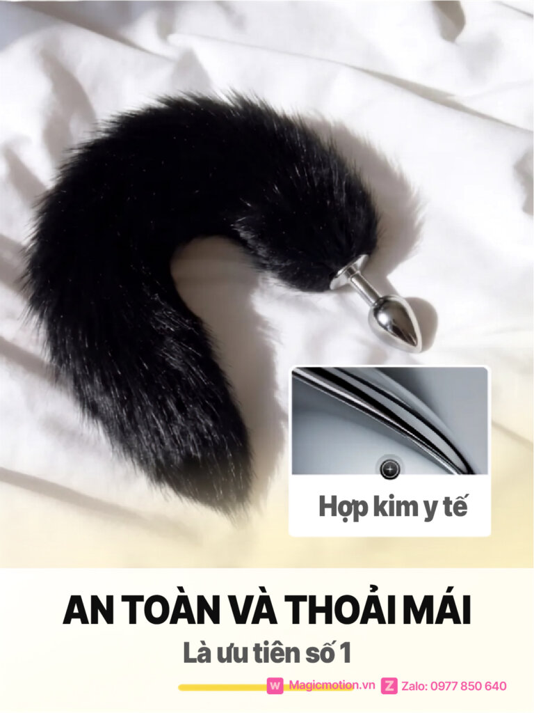 Butt plug chất liệu hợp kim y tế an toàn