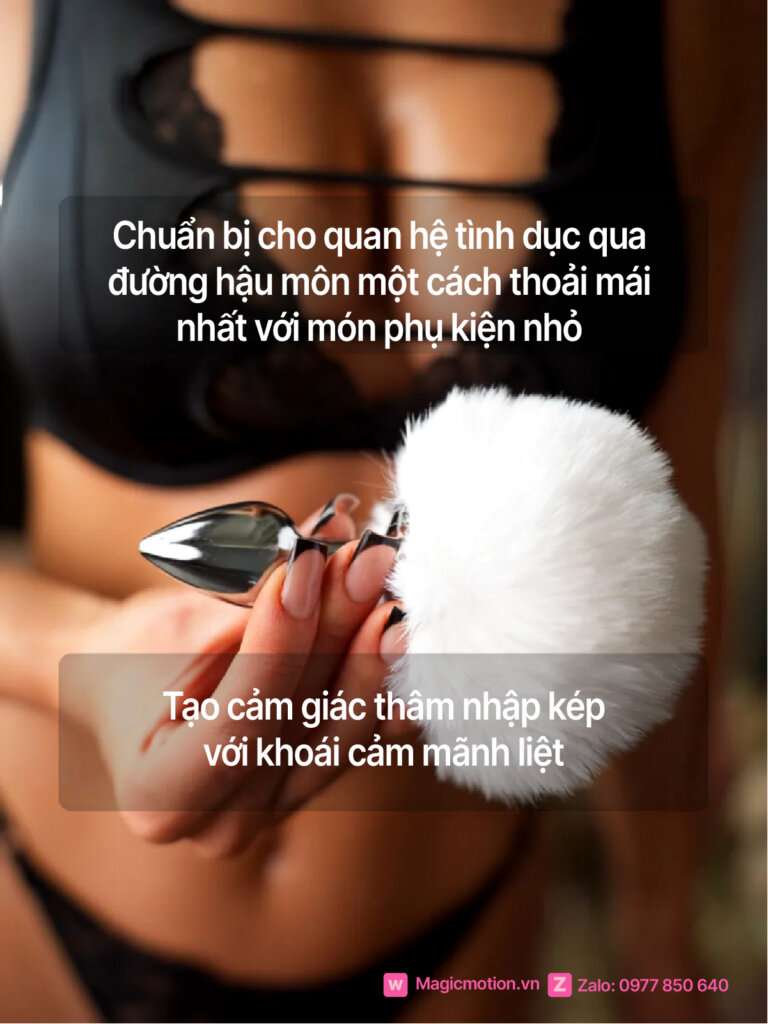 Butt plug giúp chuẩn bị cho quan hệ tình dục đường hậu môn