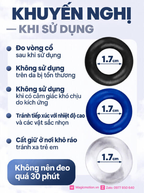 Vòng đeo dương vật silicon tăng cương cứng BASIC