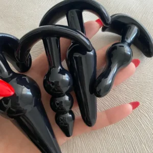 Bộ 4 Butt plug đen nhiều kiểu dáng