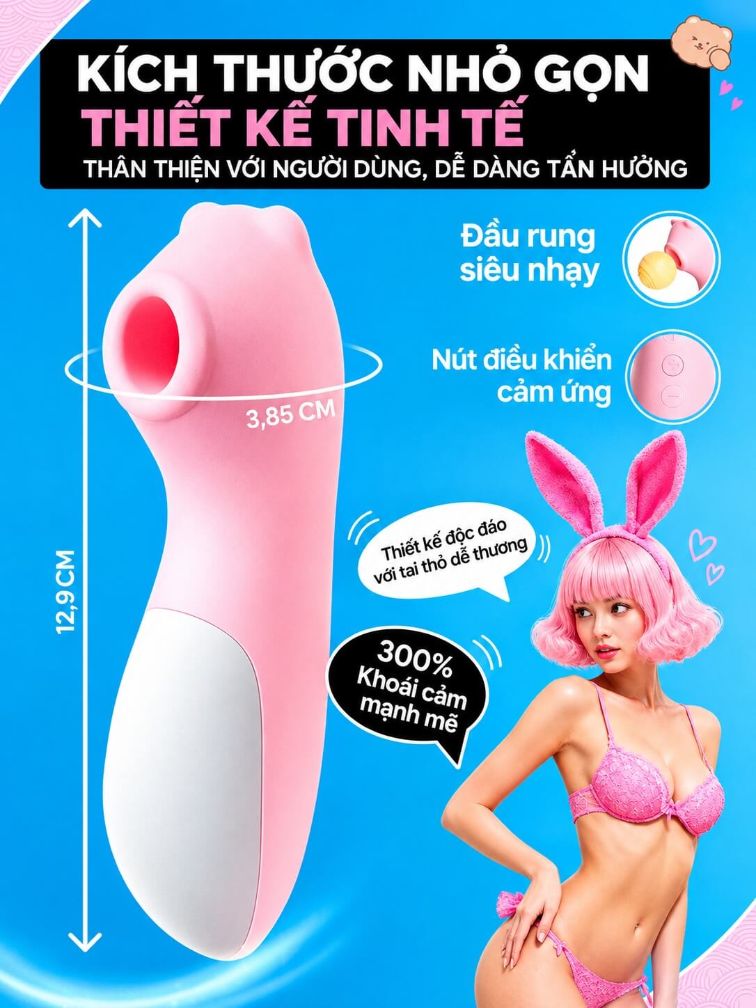 Ưu điểm sex toy mút hạt le Bear