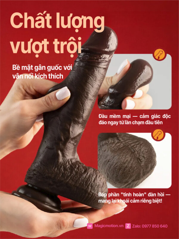 Dương vật giả rung thụt đen