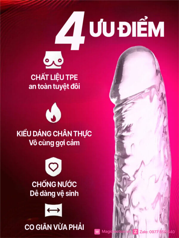 Dương vật giả trong suốt giá rẻ
