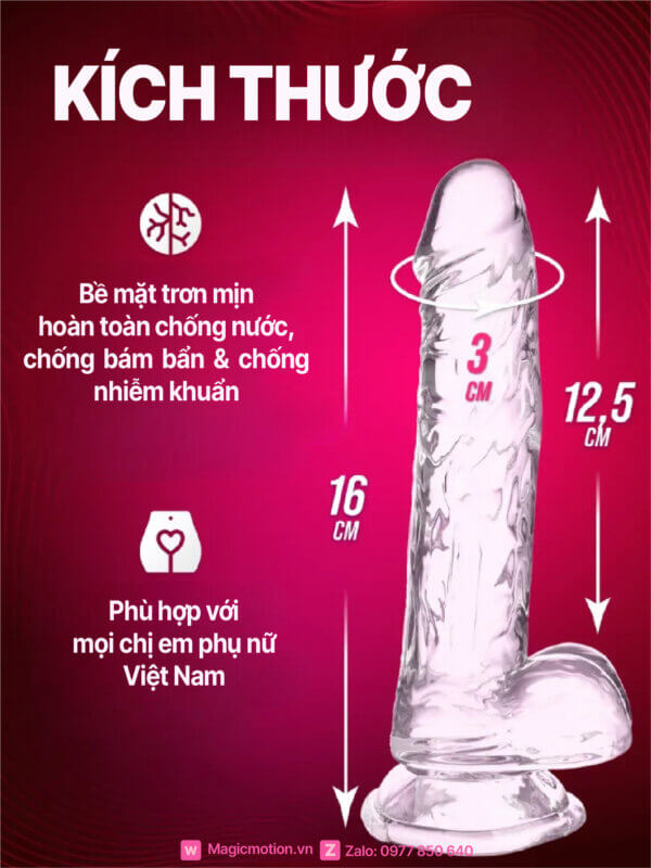 Dương vật giả trong suốt giá rẻ
