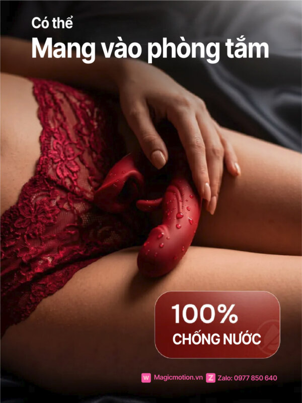 Sex toy đa năng 3 trong 1 liếm rung móc