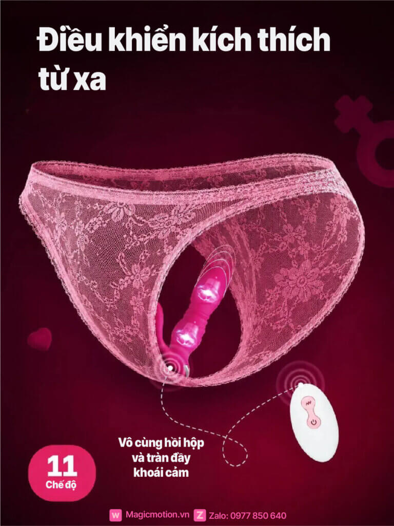 Sex toy rung thụt bí mật trong quần lót