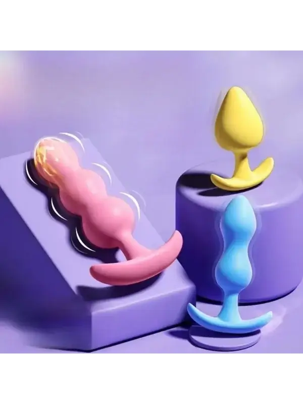 Bộ 3 butt plug MizzZee Jelly màu pastel đẹp mắt