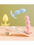 Bộ 3 butt plug MizzZee Jelly màu pastel đẹp mắt