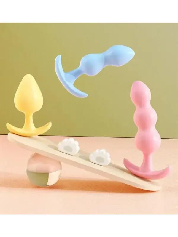 Bộ 3 butt plug MizzZee Jelly màu pastel đẹp mắt