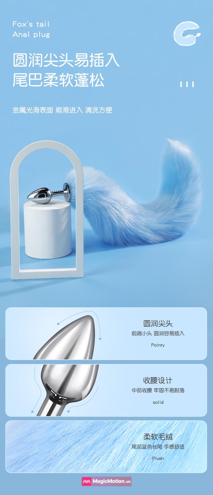 Combo butt plug đuôi cáo butt plug đầu tròn
