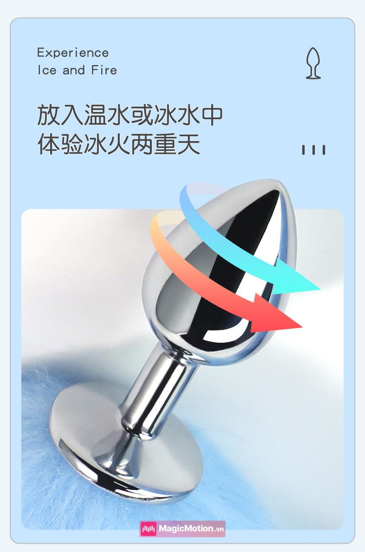 Combo butt plug đuôi cáo butt plug kim loại