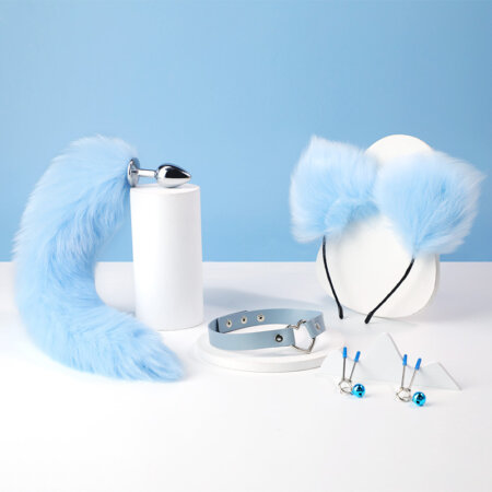 Combo butt plug đuôi cáo trọn bộ 4 món