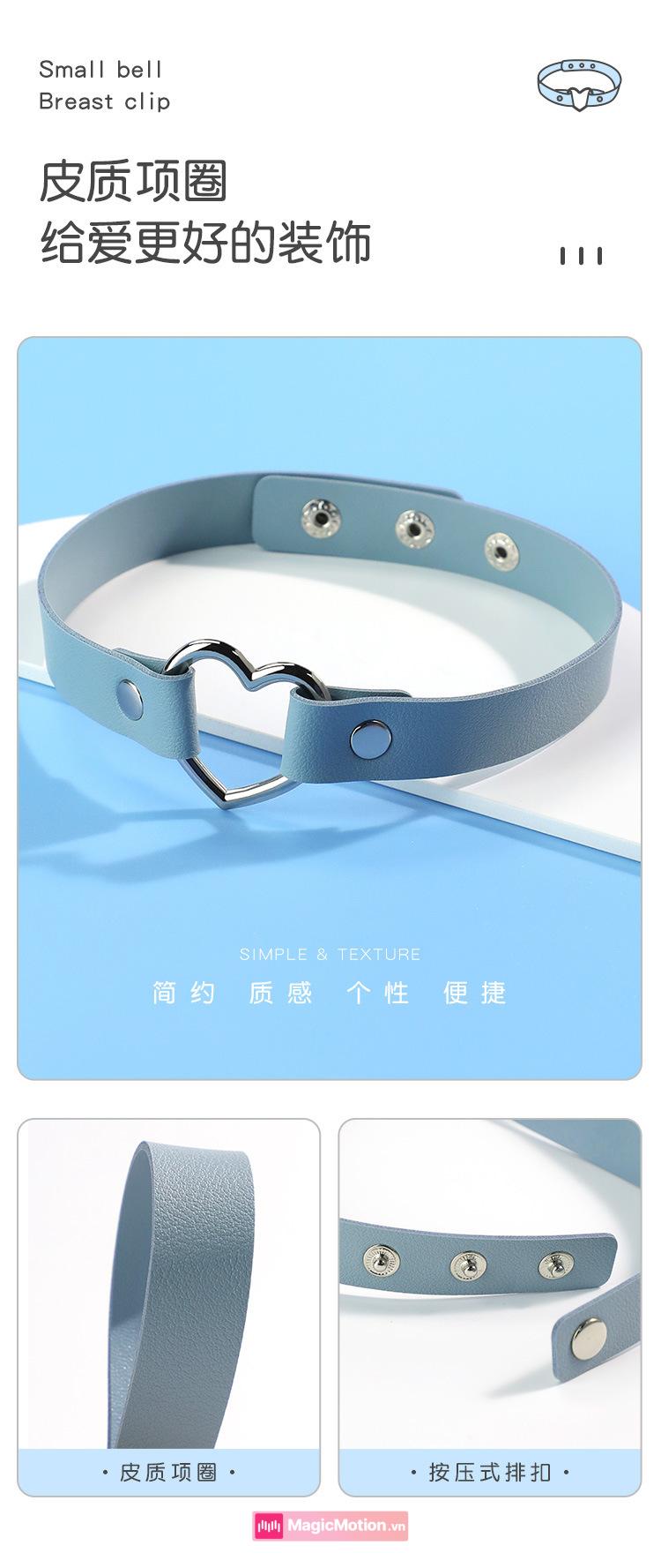 Combo butt plug đuôi cáo vòng cổ da trái tim