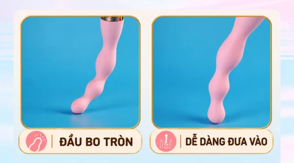 Gậy rung hậu môn Galaku Anal Bead đầu bo tròn dễ đưa vào