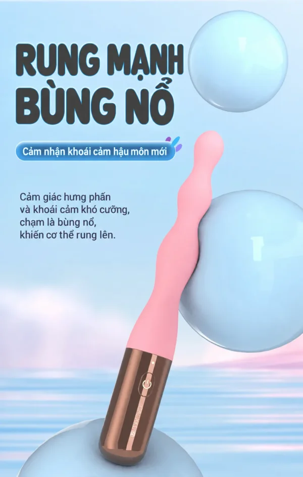 Gậy rung hậu môn Galaku Anal Bead rung mạnh bùng nổ