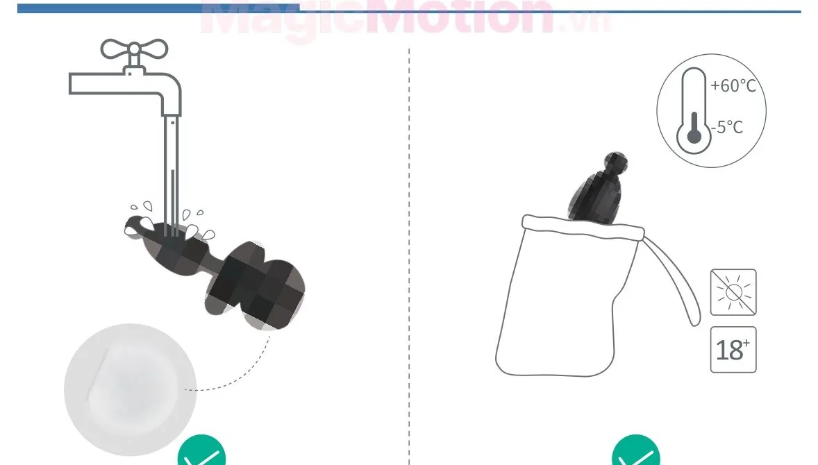 Vệ sinh và bảo quản butt plug Magic Bunny