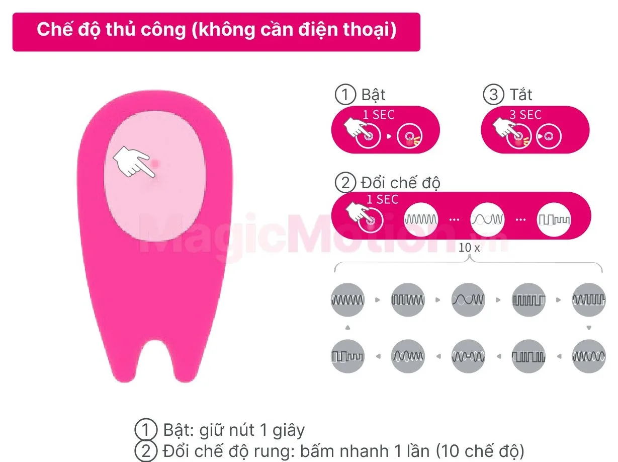 Cách bật, tắt và đổi 10 chế độ rung Magic Eidolon