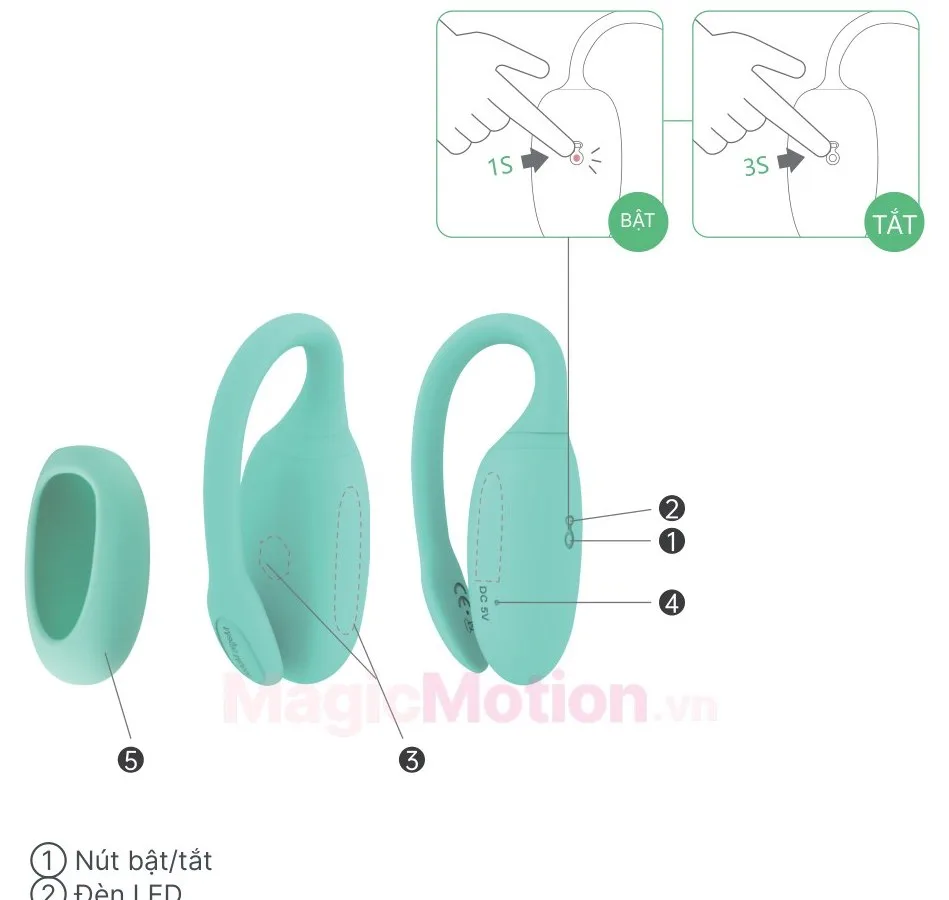 Cấu tạo máy tập kegel Kegel Rejuve