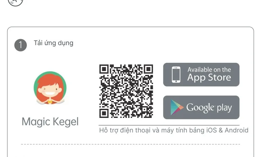 Mã QR tải ứng dụng tập kegel