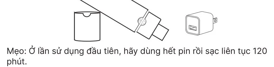 Cách sạc USB son rung Magic Lotos