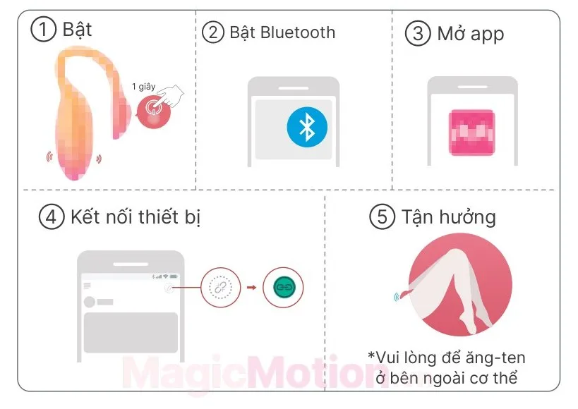 Các bước kết nối Magic Flamingo Max với app Magic Motion