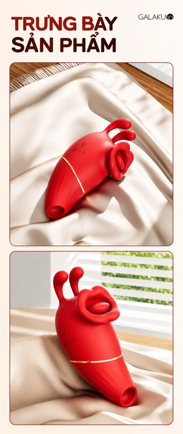 Hình ảnh thực tế sex toy liếm mút Galaku Little Bees