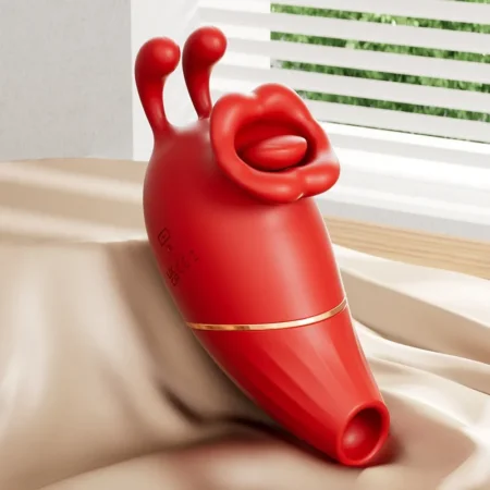 Sex toy liếm mút Galaku Little Bees màu đỏ