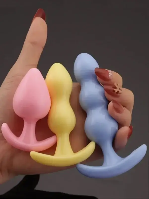Bộ 3 butt plug MizzZee Jelly màu pastel đẹp mắt